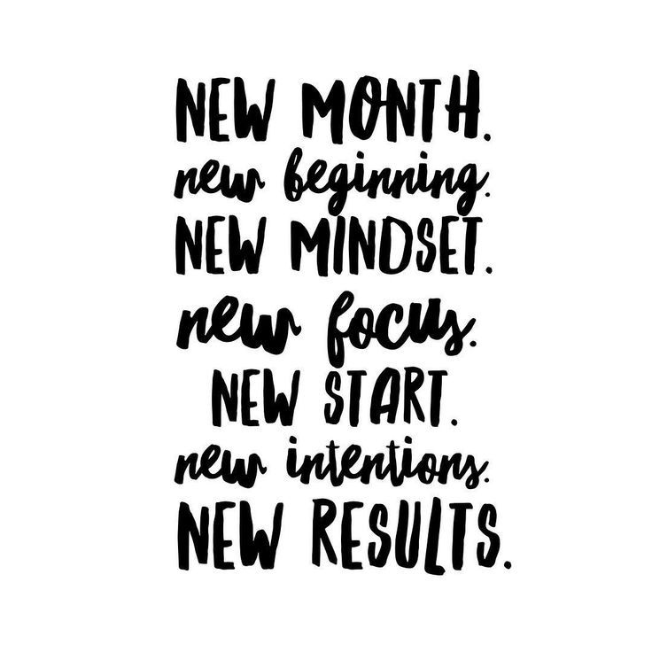New Month New Mindset Quote