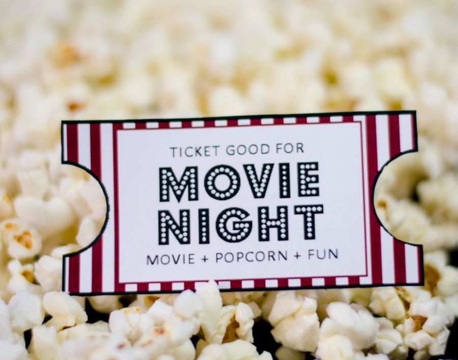 Popcorn and Movie Ticket